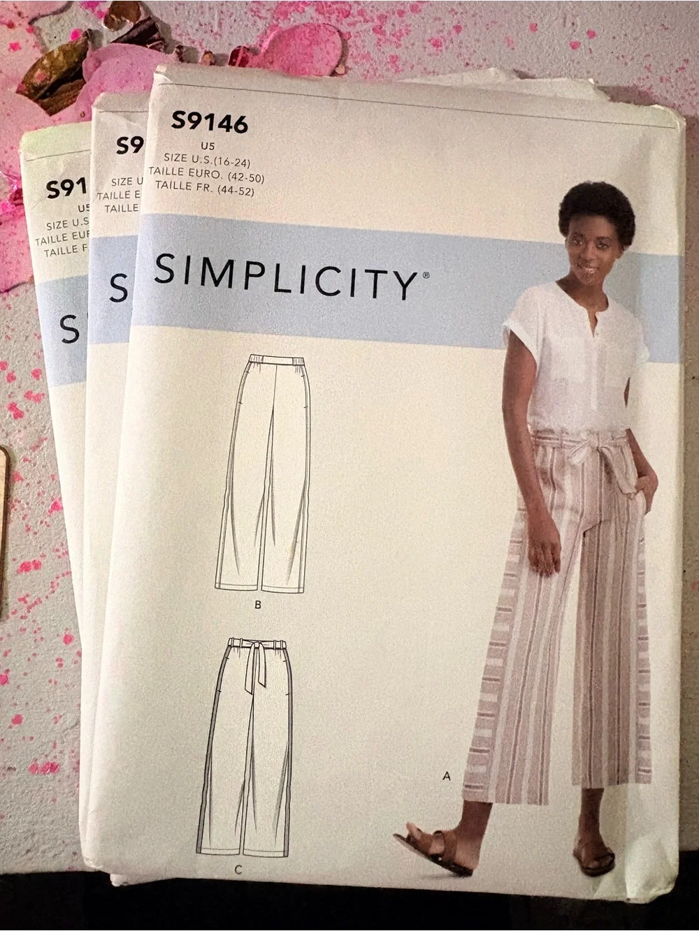 BN UNCUT SIMPLICITY 9046 U5 PLUS SIZE SEWING PATTERNS GOUCHOS PANTS